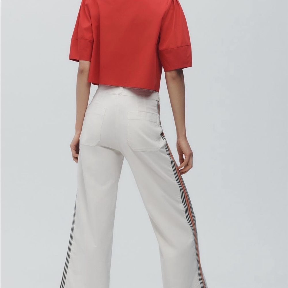 Anthropologie Maeve NWT Side stripe pants Sz 32 - Picture 3 of 7
